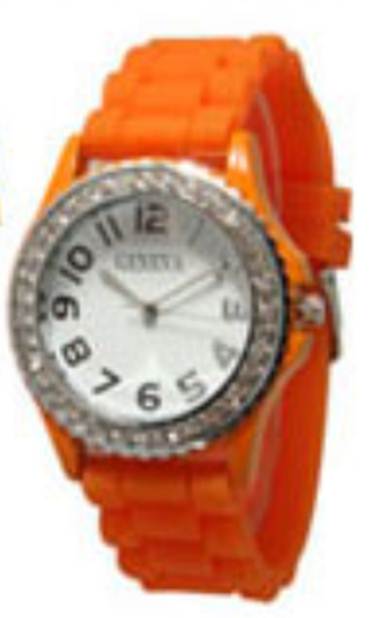 315 Collection OBWF Round Rhinestone Geneva Watch
